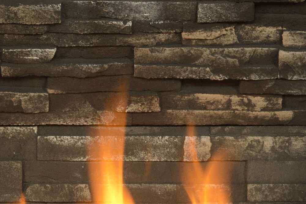 H5 Gas Fireplace Ledgestone Liner